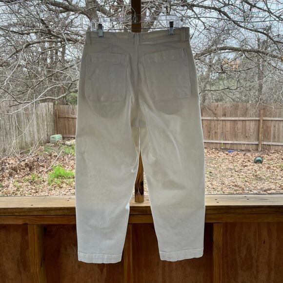 Everlane Women's The Straight Leg Crop Jeans White Size 16 Regular - Picture 5 of 11